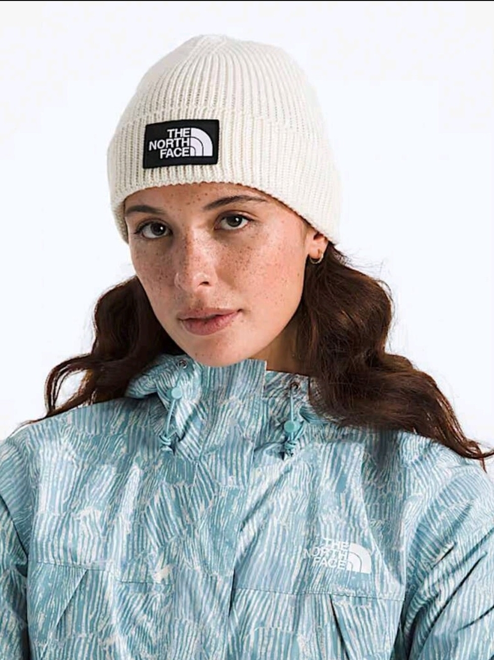 NEW:The North Face Women's Cream Knit Rib Beanie